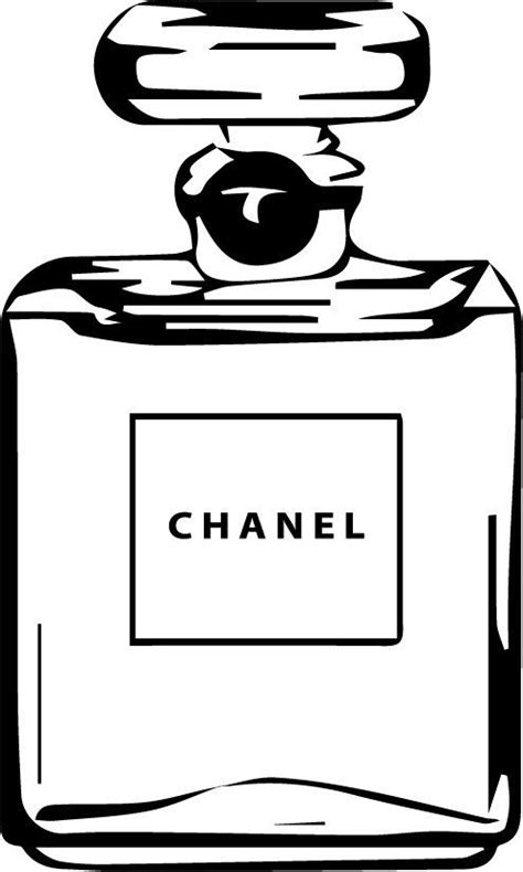 chanel perfume bottle silhouette.